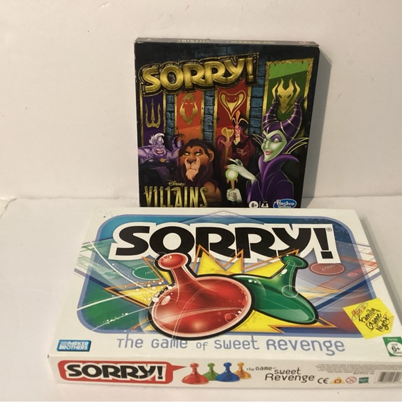 Hasbro Other - Hasbro Sorry! Disney Villains Edition  + Sorry Complete Black, Green, Red  So